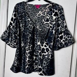 Sunny Leigh Stylish Leopard Print Women's Top